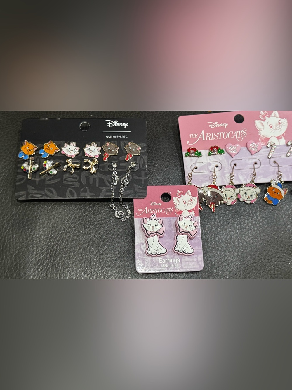 NWT  set of 3 Her Universe Disney Aristocats earring sets